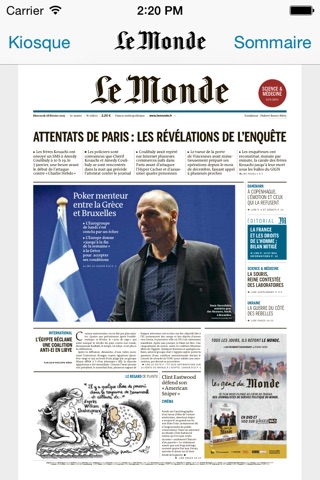 Journal Le Monde screenshot 2