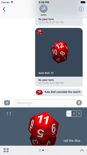 RPG D12 Role-Player Dice for iMessage