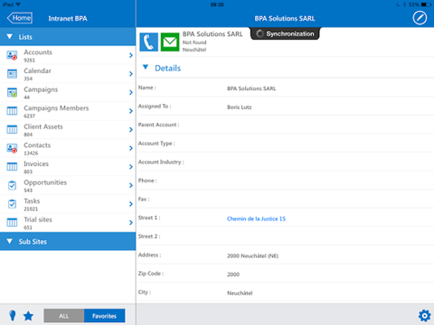 BPA Solutions – SharePoint and Office 365 for iPad screenshot 2