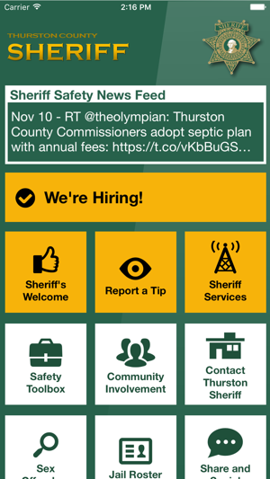 Thurston County Sheriff(圖1)-速報App