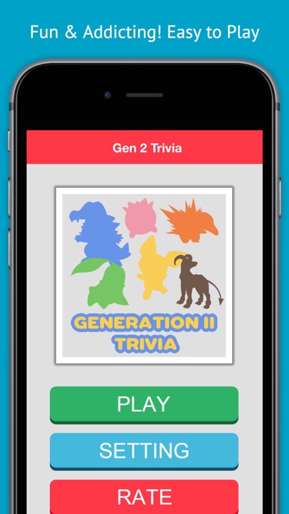 Gen 2 Monsters Trivia Game for Pokemon Edition