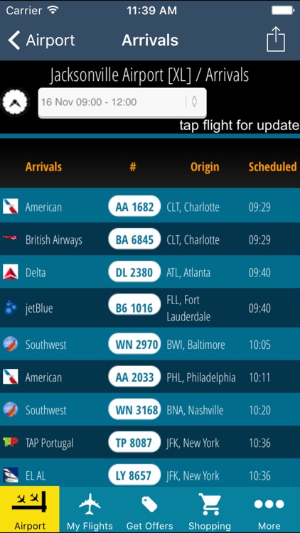 Jacksonville Airport Pro (JAX) + Flight Tracker HD