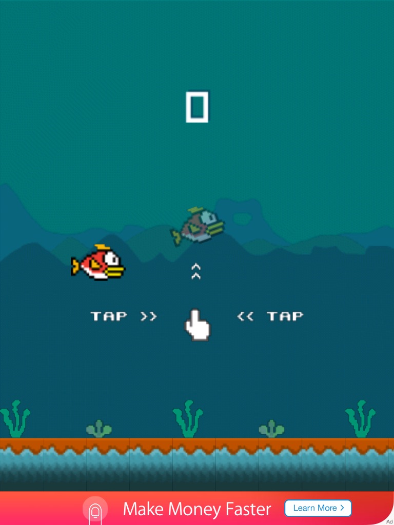 Flappy Fish - Brave Cross screenshot 2