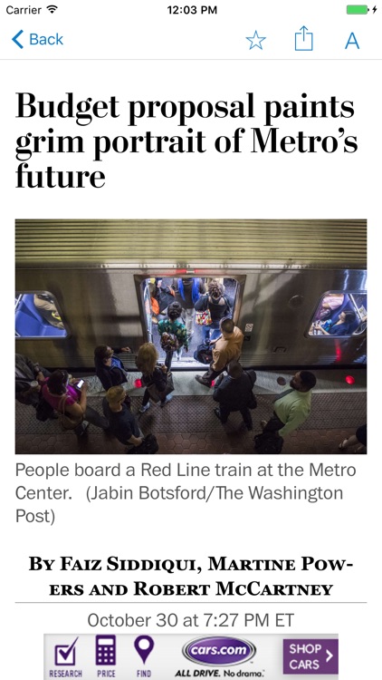 Washington Post Print Edition