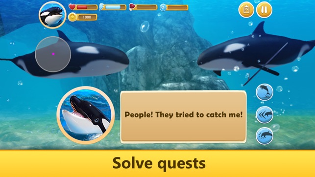 Ocean Whale Orca Simulator: Animal Quest 3D(圖4)-速報App