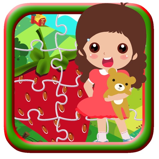 Strawberry Shop Cake Jigsaw Game Puzzle Kids iOS App