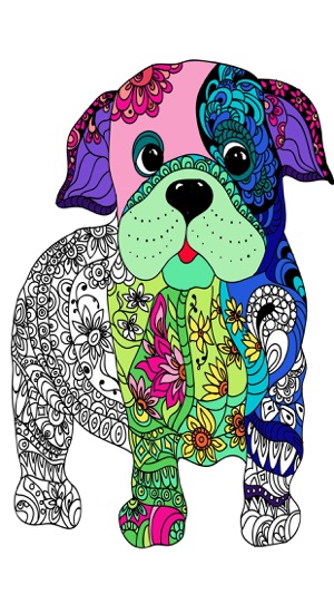 Mandalas dog - Coloring pages for adults(圖3)-速報App