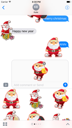 Cheerful Santa Claus for Christmas - Fx Sticker(圖3)-速報App