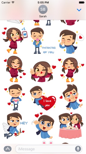 Lovers Emoji Stickers - for iMessage