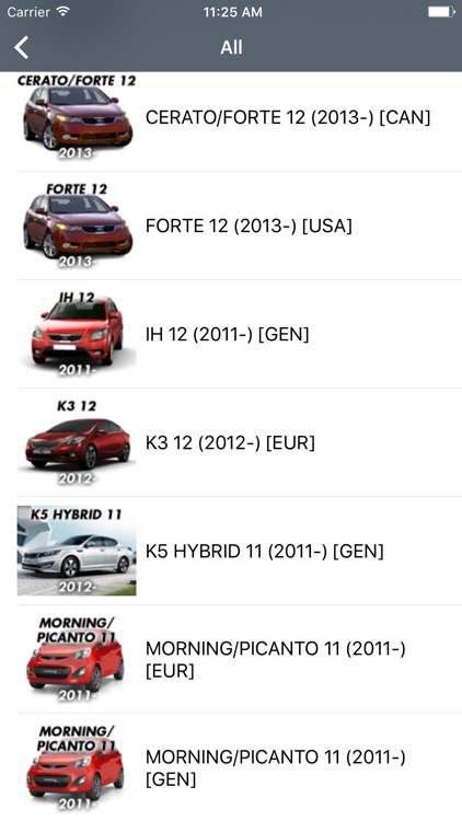 Kia Car Parts - ETK Parts Diagrams