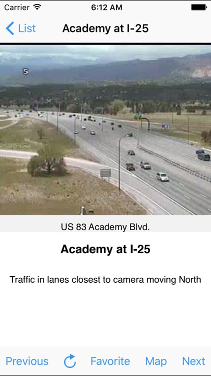 Colorado Springs Traffic Cam +Map