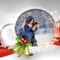 Christmas Jingle bell Picture Frames - Photo edito