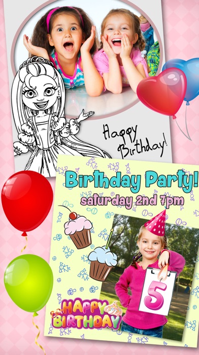 Birthday parties’ invitation screenshot 4