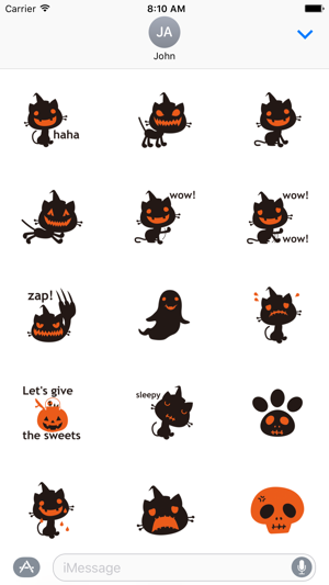 Pumpkin Cat Halloween Sticker(圖1)-速報App