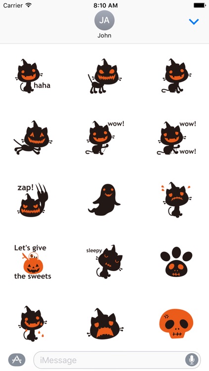 Pumpkin Cat Halloween Sticker