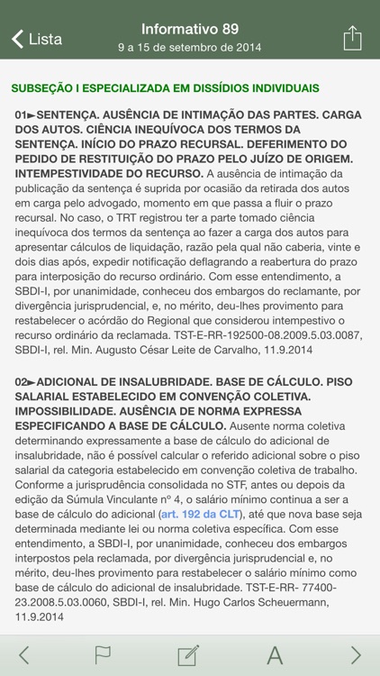 Informativos do TST (Original) screenshot-3