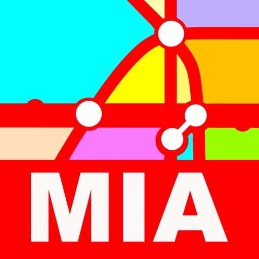 Miami Transport Map - Metrorail Map Icon