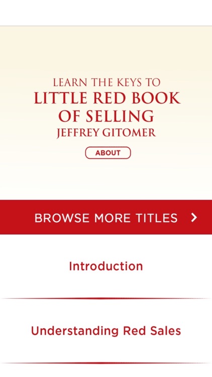 Little Red Book Of Selling by Jeffrey Gitomer