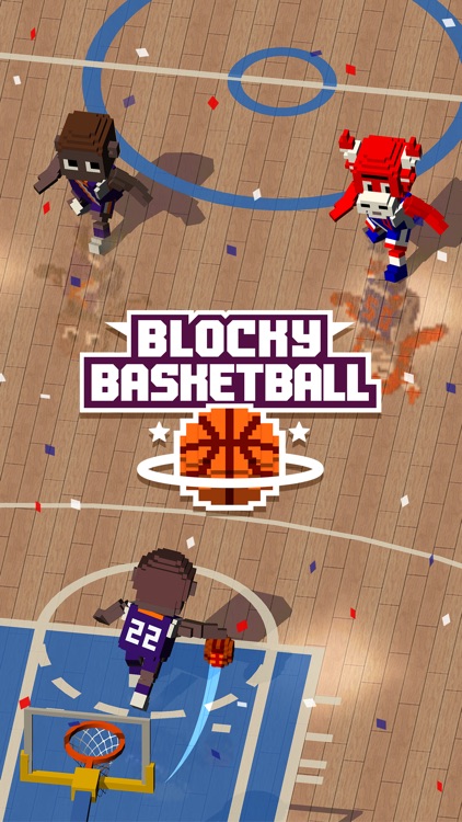 Blocky Basketball - Endless Arcade Dunker screenshot-0