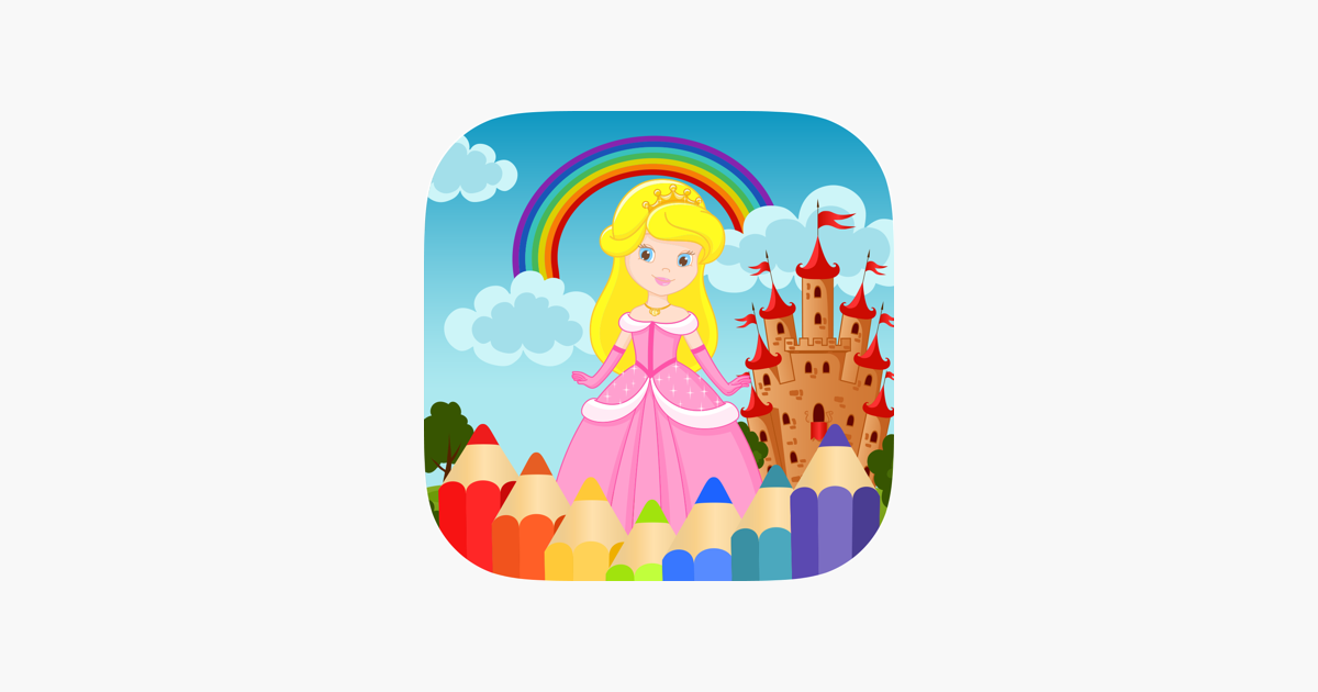  Princess Coloring Book HD - Fun Kids Drawing n App Store