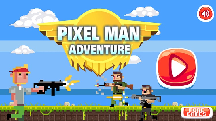 Pixel Man Shooting Adventure:Escape