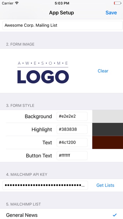 SignApe - Signup Form for Mailchimp