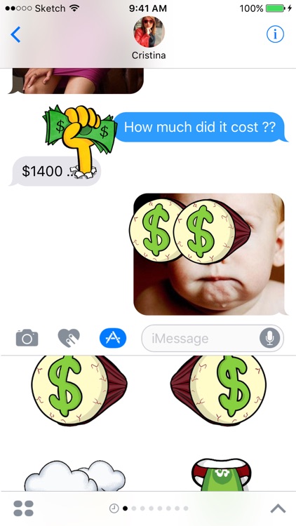 Animated Money Stickers