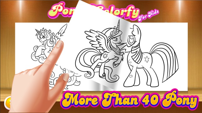 Pony Coloring Book For My Toddler - 绘画比赛 手指画遊戲(圖1)-速報App