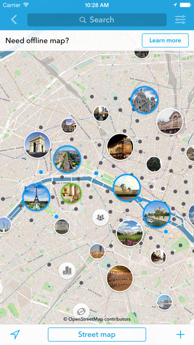Screenshot of Parigi - Mappa offline e guida della città2