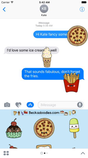 Cute Food - Art of Cute Sticker Pack(圖1)-速報App