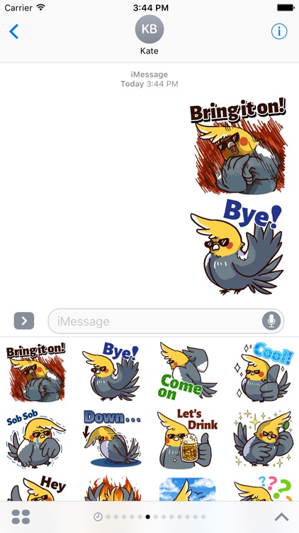 Cheeky Parrot - iMessage Sticker