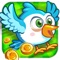 Tap The Bird And help the bird to collect the points and more and more coins , as well to unlock the levels and his team characters