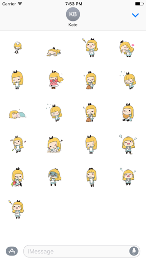 Lovely Maid Girl - Animated Stickers And Emoticons(圖1)-速報App