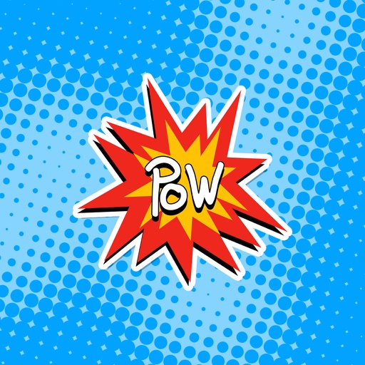 Comic Book Pow Stickers