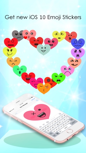 Kawaii Hearts Emoji - Sticker Set for iMessage(圖2)-速報App