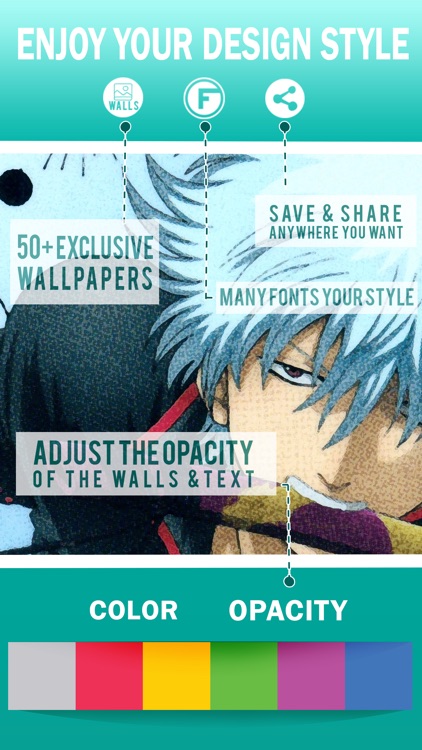 Font Shape Manga Text Mask Wallpaper " Gintama "