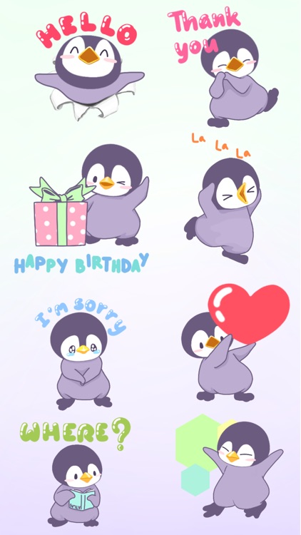 Penguin Bo 2 Animated Bird Stickers for Messages