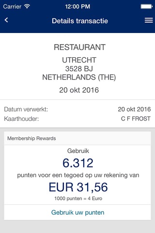 Amex Nederland screenshot 4