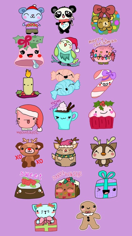 Cute Christmas Holiday Stickers