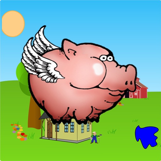 Pixie Pig - An Endless Tap Screen Flyer Game - A Pig that Swoops and Flys like a Bird