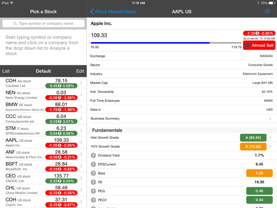 Screenshot #4 pour Stock Value Analyzer Pro