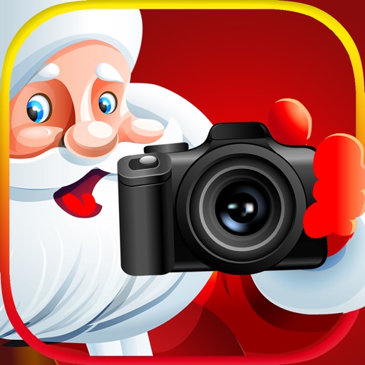 Christmas Photo Booth With Cute Camera Stickers