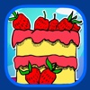 Kids Cake Strawberry Coloring Page Game Version