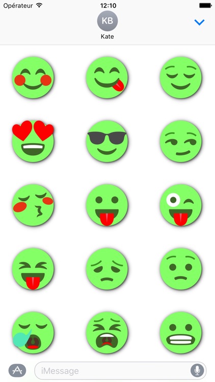GREEN Emoji • Stickers for iMessage