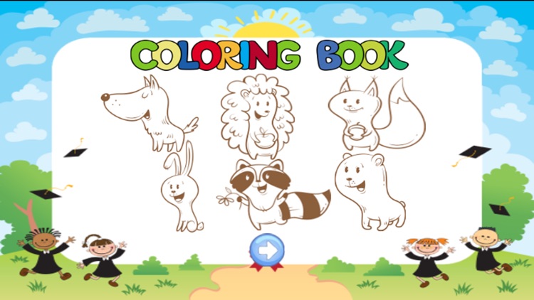 cute animal coloring for kid-learn skill easy toddler game free screenshot-3