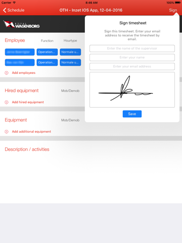 Wagenborg - Timesheet screenshot 4
