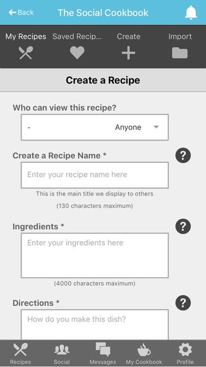 Social Cookbook - Recipe Sharing