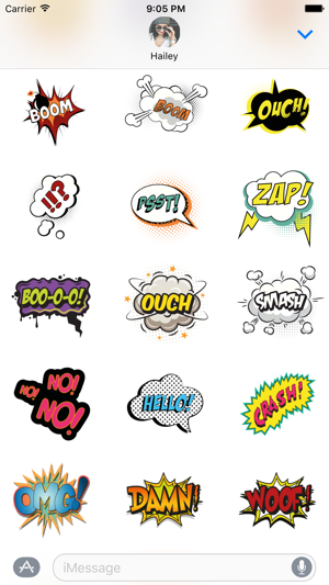 Comic Text Stickers for iMessage(圖2)-速報App