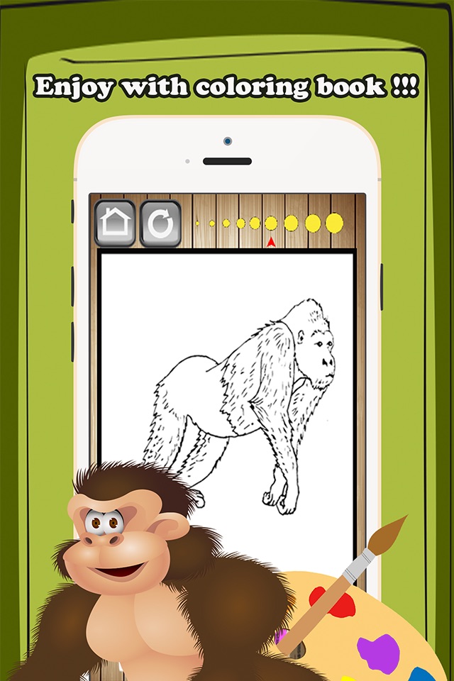 Wild Animals Coloring Book Kids Educational Games screenshot 3
