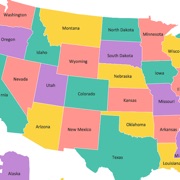 USA Capital Cities and Map